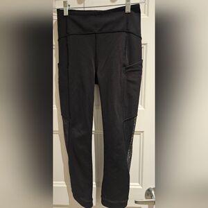 lululemon athletica Black High-Rise Leggings with Side Pockets
